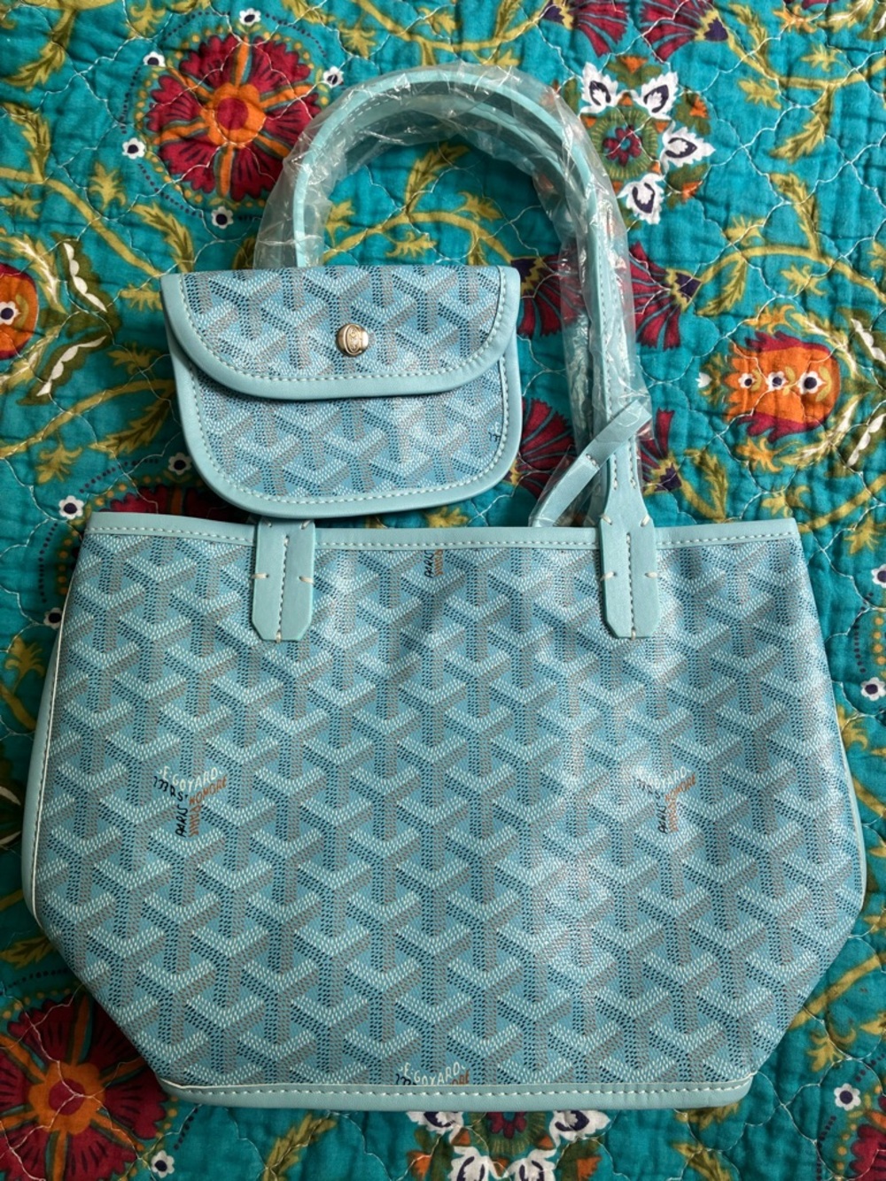 Blue Goyard Insp Small Tote